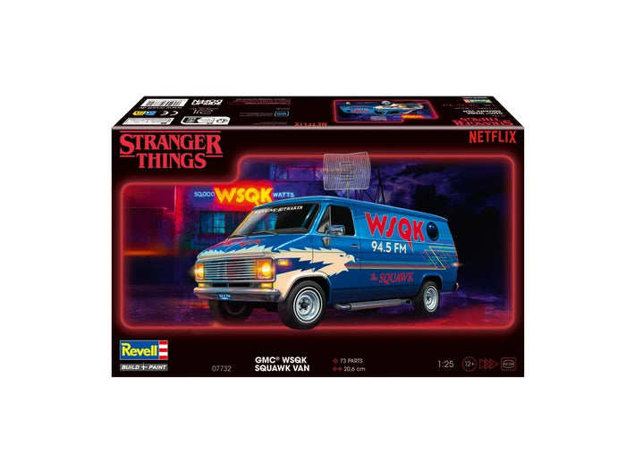 Revell 1/25th scale GMC WSQK Squawk Van: Stranger Things