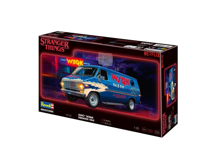 Revell 1/25th scale GMC WSQK Squawk Van: Stranger Things