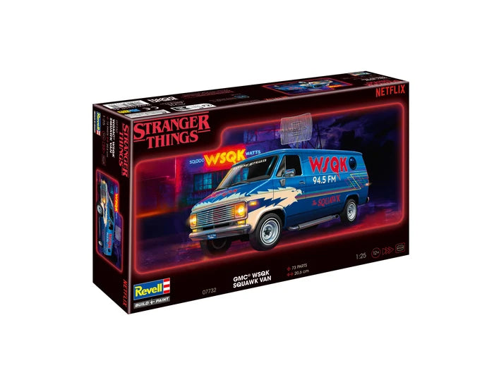 Revell 1/25th scale GMC WSQK Squawk Van: Stranger Things