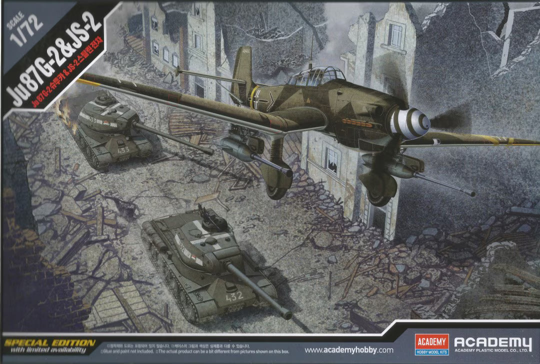 Academy 1/72nd scale Ju87G-2 & JS-2