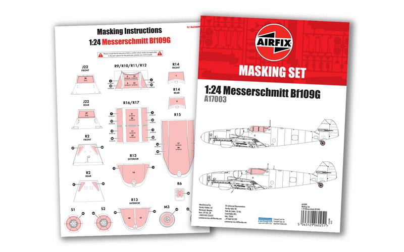 PREORDER: Airfix 1/24th scale Messerschmitt Bf109 G-5/G-6 Masking set