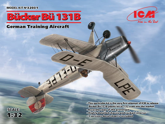 ICM 1/32nd scale Bucker Bu 131B German Training Aircraft
