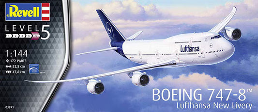 Revell 1/144th scale Boeing 747-8 Lufthansa New Livery