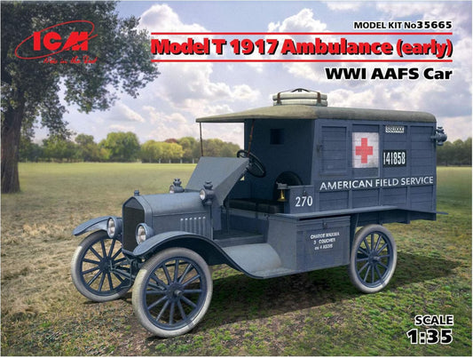 ICM 1/35th scale Model T 1917 Ambulance (early)