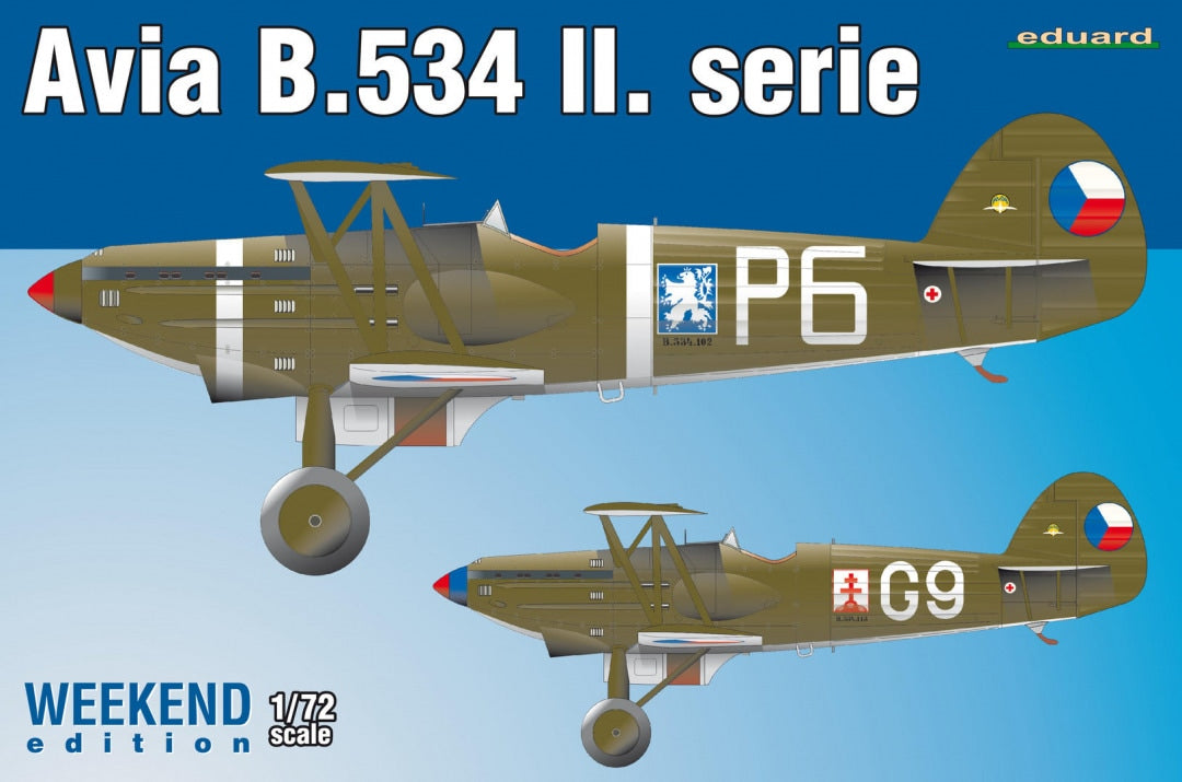 Eduard 1/72nd scale Avia B.534 II. serie Weekend Edition