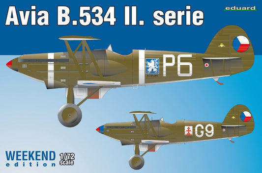 Eduard 1/72nd scale Avia B.534 II. serie Weekend Edition