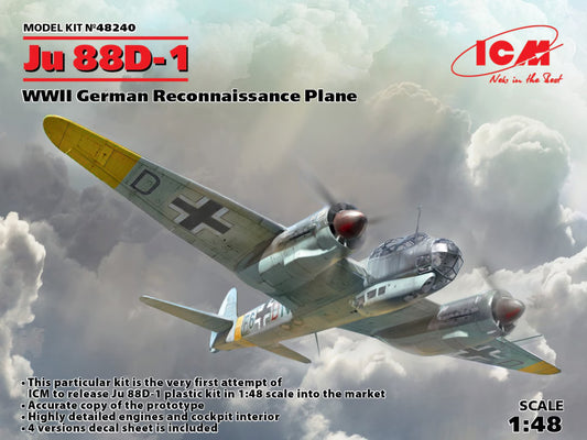 ICM 1/48th scale Ju 88D-1 Reconnaissance Plane