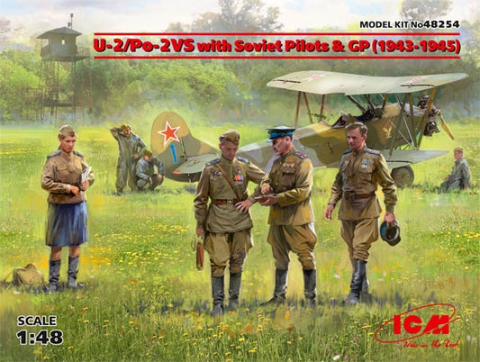 ICM 1/48th scale U-2/Po-2 VS with Soviet pilots & GP