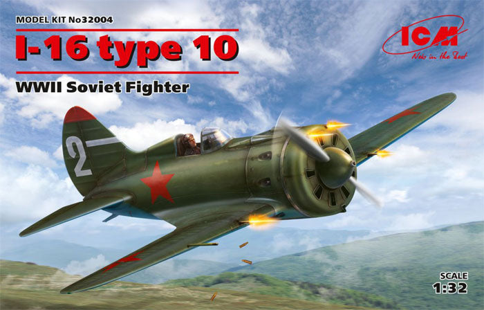 ICM 1/32nd scale I-16 type 10 WWII Soviet Fighter