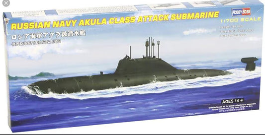 Hobbyboss 1/700th scale - Russian Navy Akula Class Attack Submarine