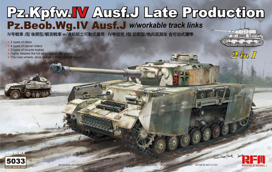 Ryefield Model 1/35th scale Pz.kpfw. IV Ausf J