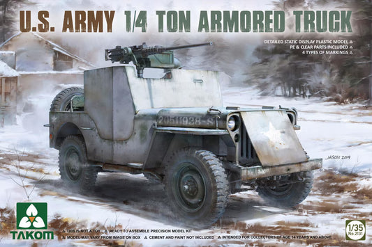 Takom 1/35th scale - US Army 1/4 ton Armoured Truck