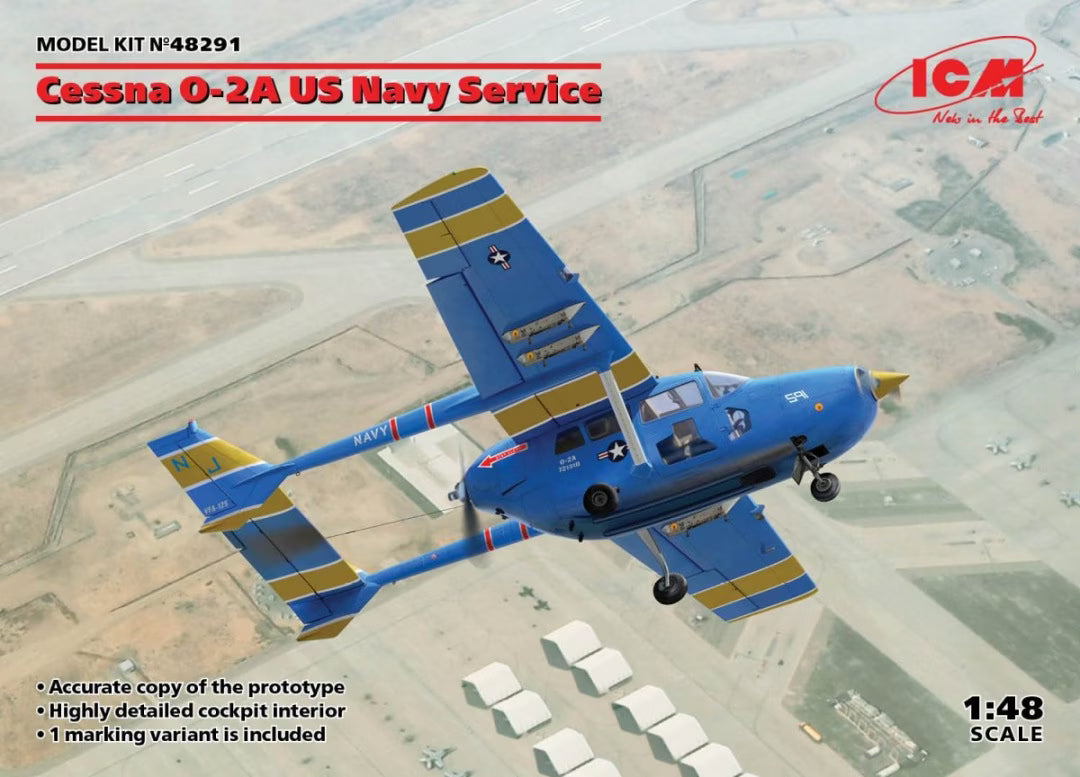 ICM 1/48th scale Cessna O-2A US Navy Service