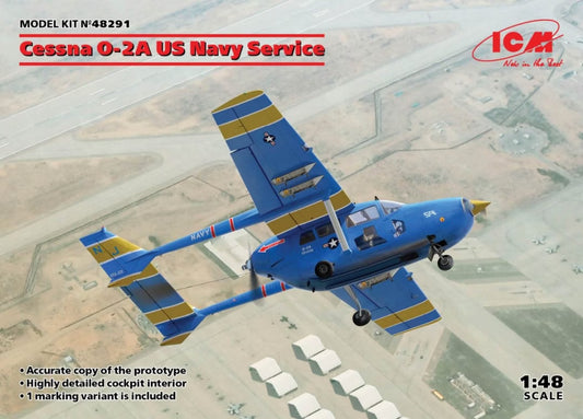 ICM 1/48th scale Cessna O-2A US Navy Service