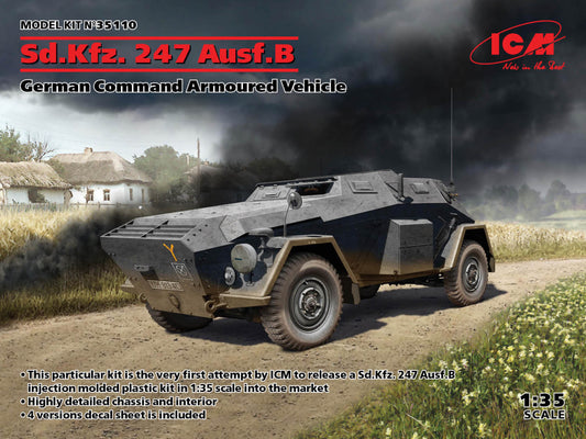 ICM 1/35th scale Sd.Kfz.247 Ausf B Command Armoured Vehicle