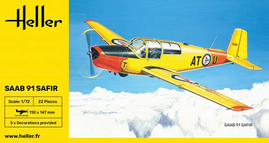 Heller 1/72nd Scale SAAB 91 SAFIR