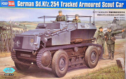 HobbyBoss 1/35th scale German  Sd.kfz.254 Tracked Armoured Scout Car
