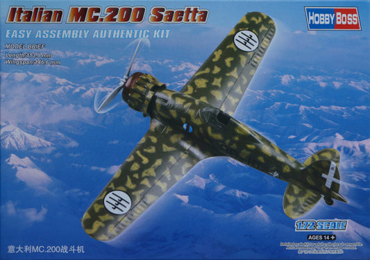 Hobbyboss 1/72nd Scale Italian MC.200 Saetta Fighter