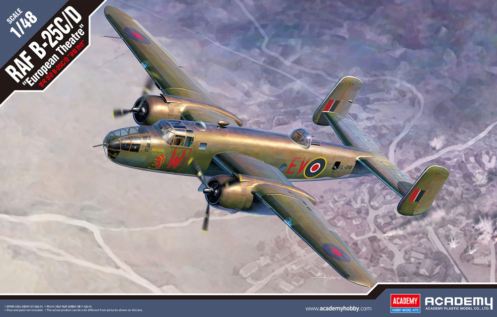 Academy 1/48th scale RAF B-25C/D