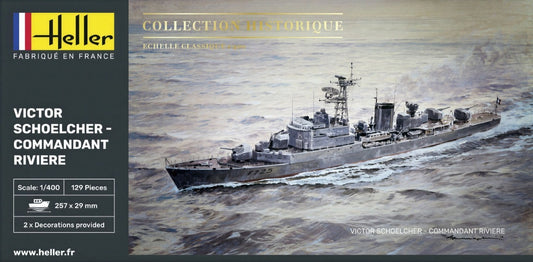 Heller 1/400th Scale Collection Historique Victor Schoelcher - Commandant Riviere