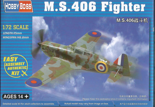 Hobbyboss 1/72nd Scale MS 406 Fighter