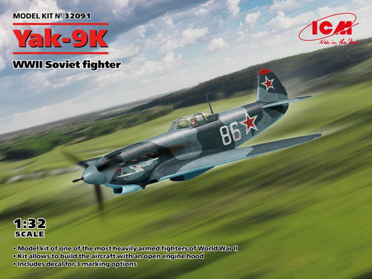 ICM 1/32nd scale Yak-9K WWII Soviet Fighter