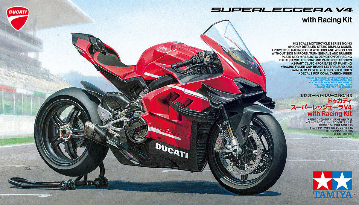 Tamiya 1/12 scale Ducati Superleggera V4 with Racing Kit