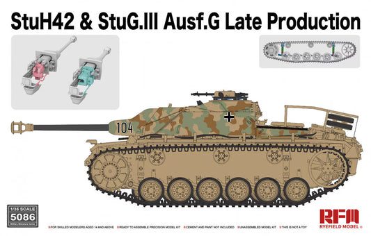 Ryefield Model 1/35th scale StuH42 & StuG.III Ausf.G Late Production