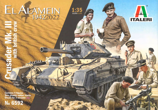 Italeri 1/35th scale Crusader Mk.III with British crew