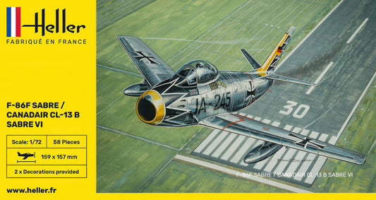 Heller 1/72nd scale F-86F Sabre / Canadair CL-13 B Sabre VI