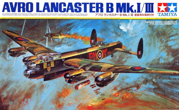 Tamiya 1/48th scale Avro Lancaster B Mk.I/III