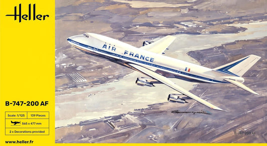 Heller 1/125th scale Boeing B-747-200 Air France