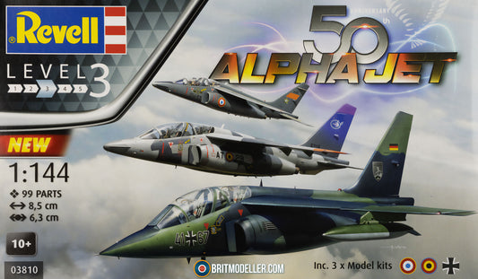 Revell 1/144th Scale Alpha Jet 50th Anniversary (3 models)