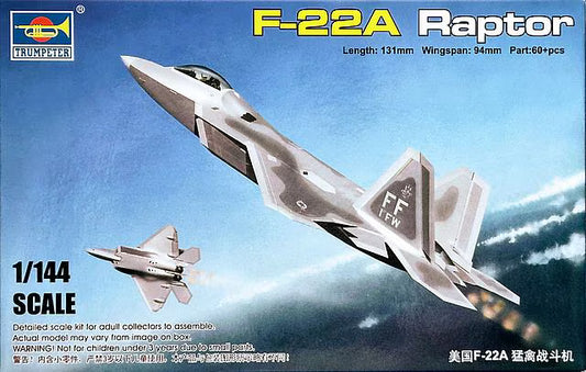 Trumpeter 1/144th Scale F-22A Raptor