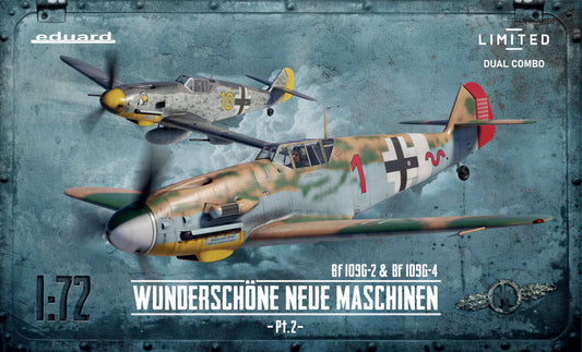 Eduard 1/72nd scale Messerschmitt Bf-109G-2 & G4 Dual Pack "Wunderschone Neue Maschinen" Limited Edition