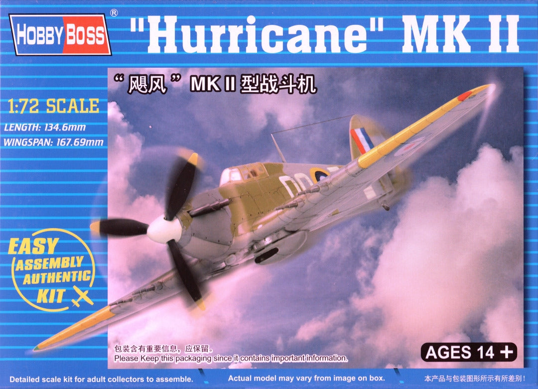 Hobbyboss 1/72nd Scale "Hurricane" Mk.II