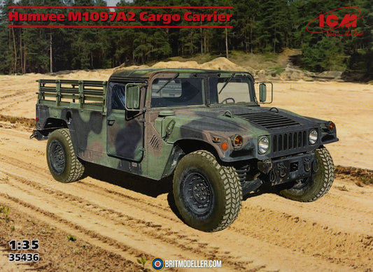 ICM 1/35th scale Humvee M1097A2 Cargo Carrier