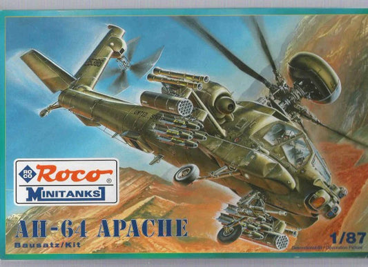 Roco Minitanks 1/87th scale AH-64 Apache
