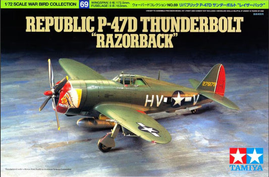 Tamiya 1/72nd scale P-47D Thunderbolt Razorback