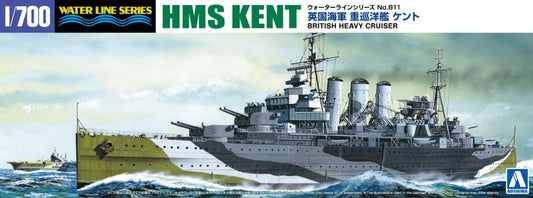 Aoshima 1/700th scale - HMS Kent Heavy Cruiser