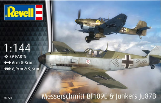 Revell 1/144th Scale Messerschmitt Bf 109E & Junkers Ju87B