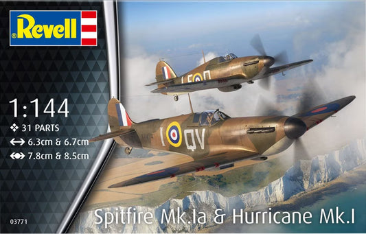 Revell 1/144th Scale Spitfire Mk.Ia & Hurricane Mk.I