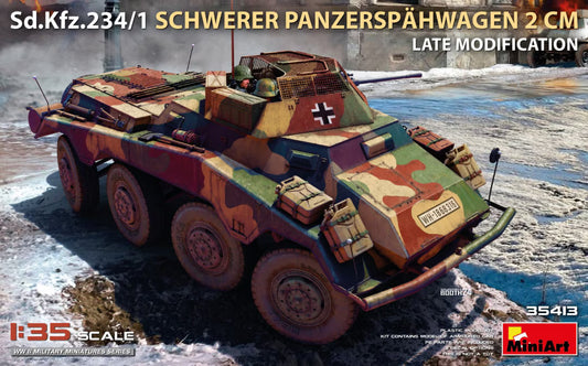 Miniart 1/35th scale Sd.kfz. 234/1 Schwerer Pz. Spahwagen 2cm Late Modification