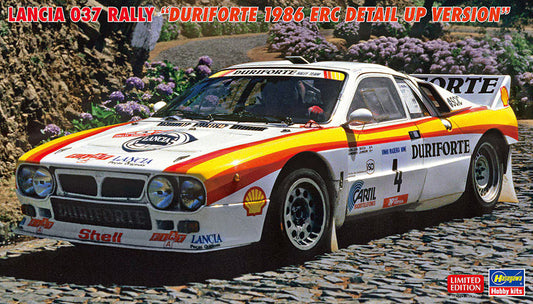 Hasegawa 1/24th scale Lancia 037 Rally "Duriforte 1986 ERC Detail Up Version" Limited Edition