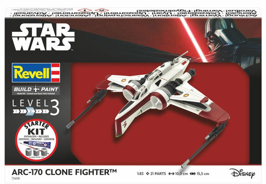 Revell 1/83rd scale Star Wars ARC-170 Clone Fighter Starter Set