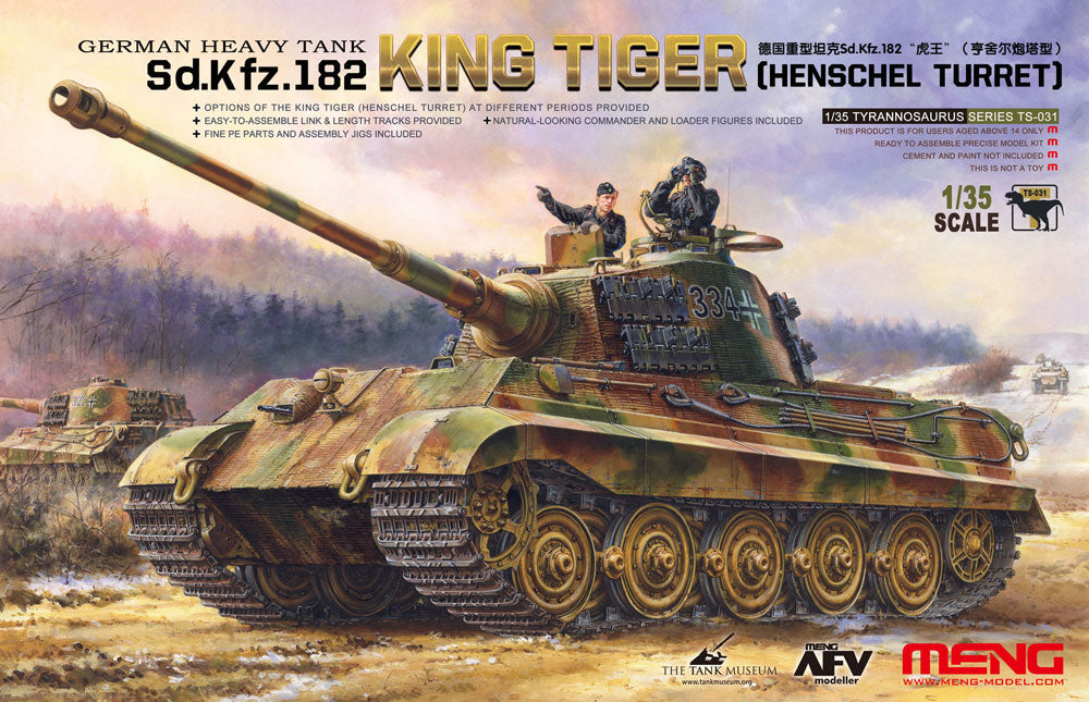 Meng Model 1/35th scale Sd.Kfz 182 King Tiger (Henschel Turret)