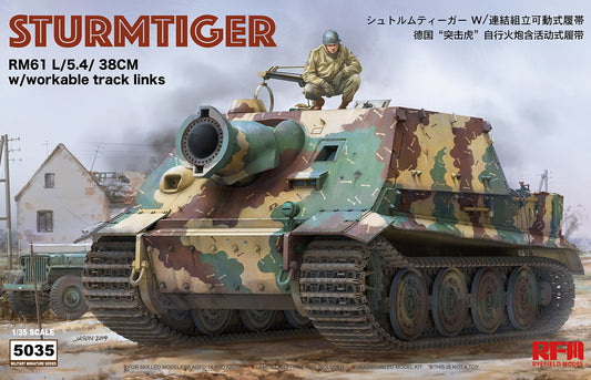 Ryefield Model 1/35th scale Sturmtiger with workable tracks