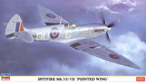 Hasegawa 1/48th scale Spitfire Mk.VII/VIII 'Pointed Wings'