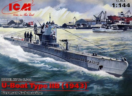 ICM 1/144th scale German U-boat Type IIB (1943)