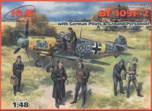 ICM 1/48th scale Bf 109F-2 with German pilots and ground crew
